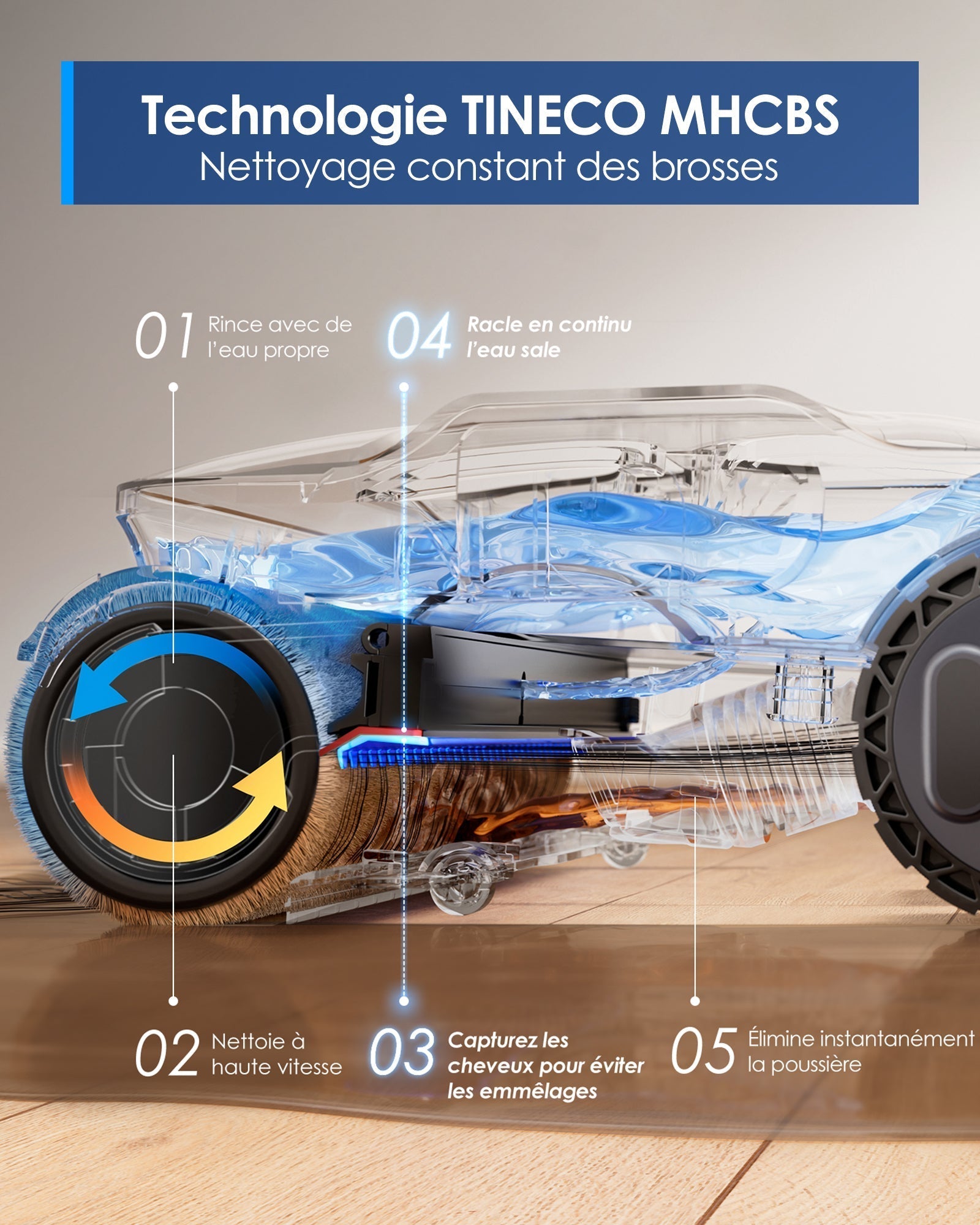 Tineco Floor One S9 Artist Aspirateur Laveur