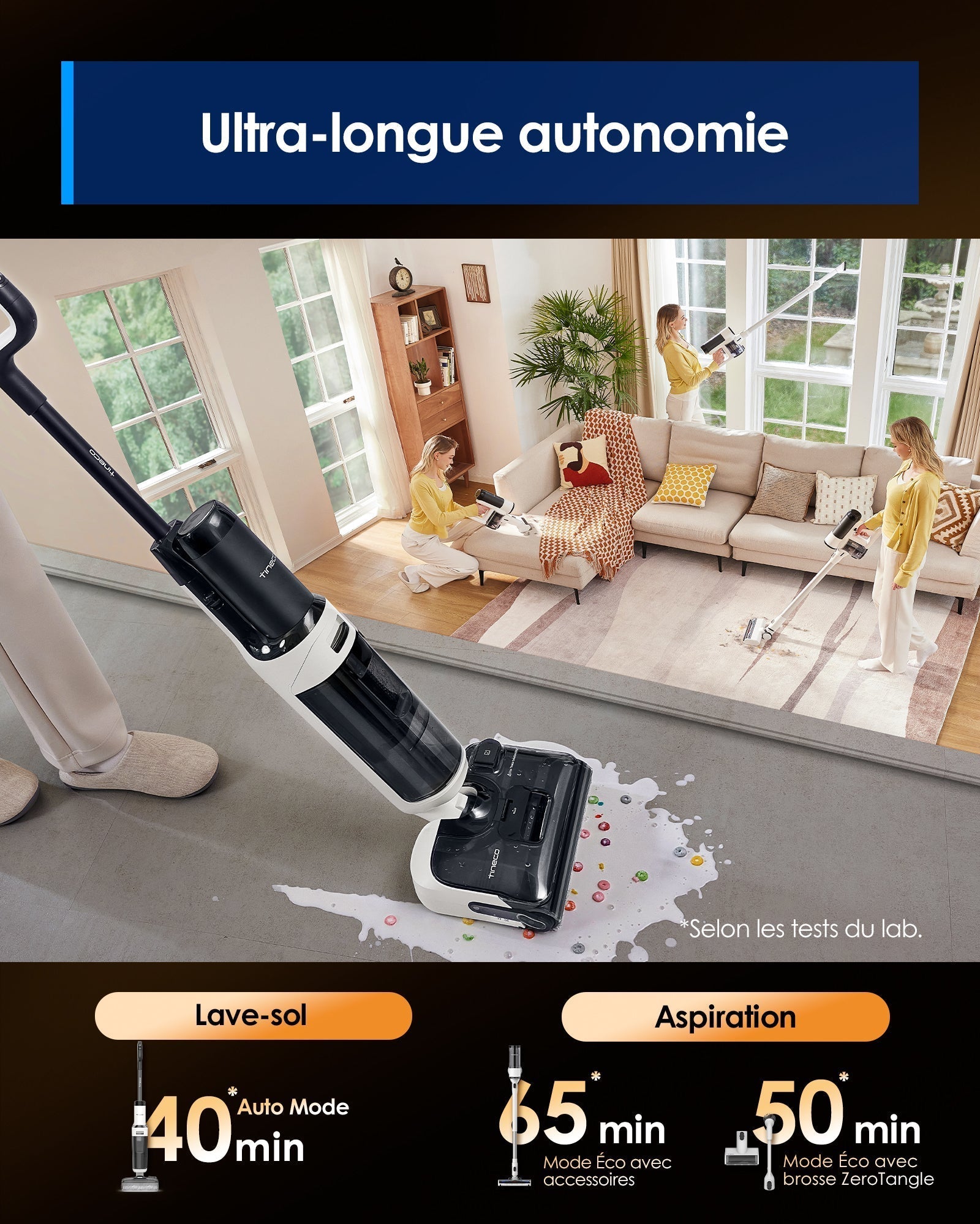 Tineco Floor ONE Switch S6 Stretch Aspirateur Laveur Sec Et Humide