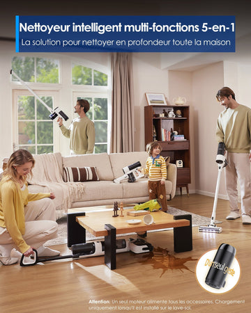 Tineco Floor ONE Switch S6 Stretch Aspirateur Laveur Sec Et Humide