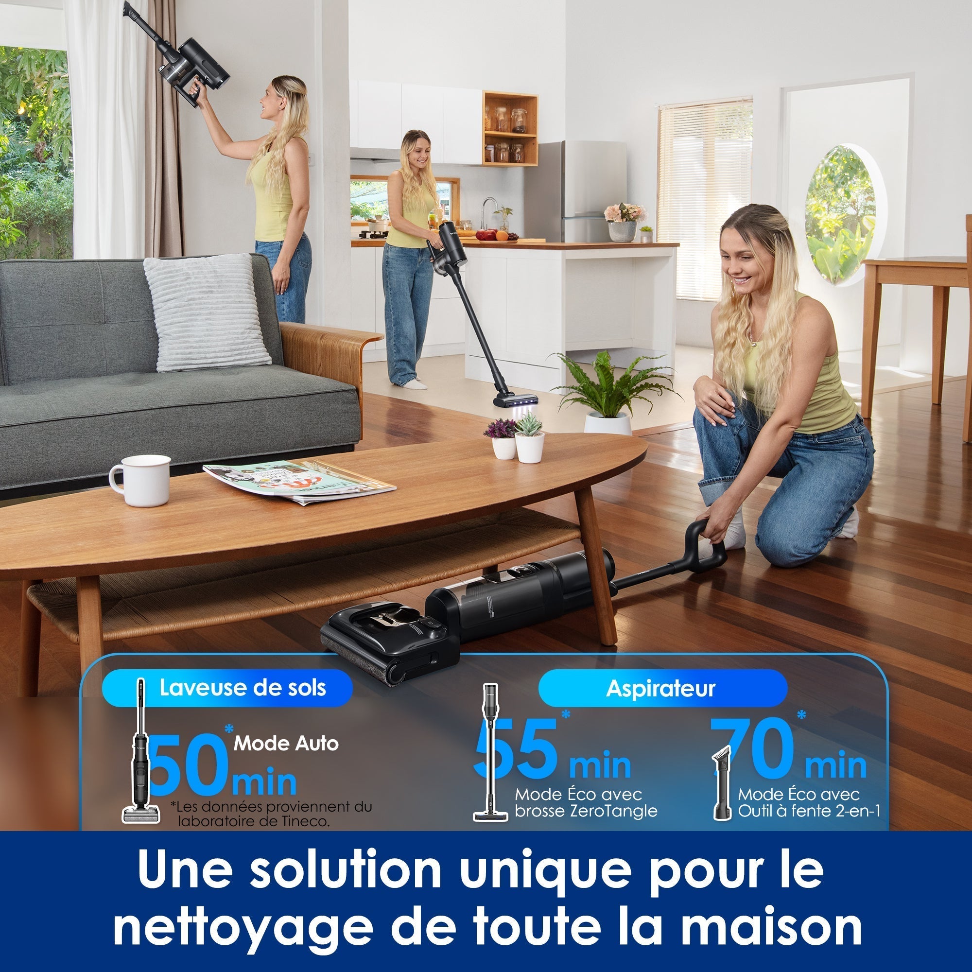 Tineco FLOOR ONE SWITCH S7 Stretch Nettoyeur multifonction 5-en-1