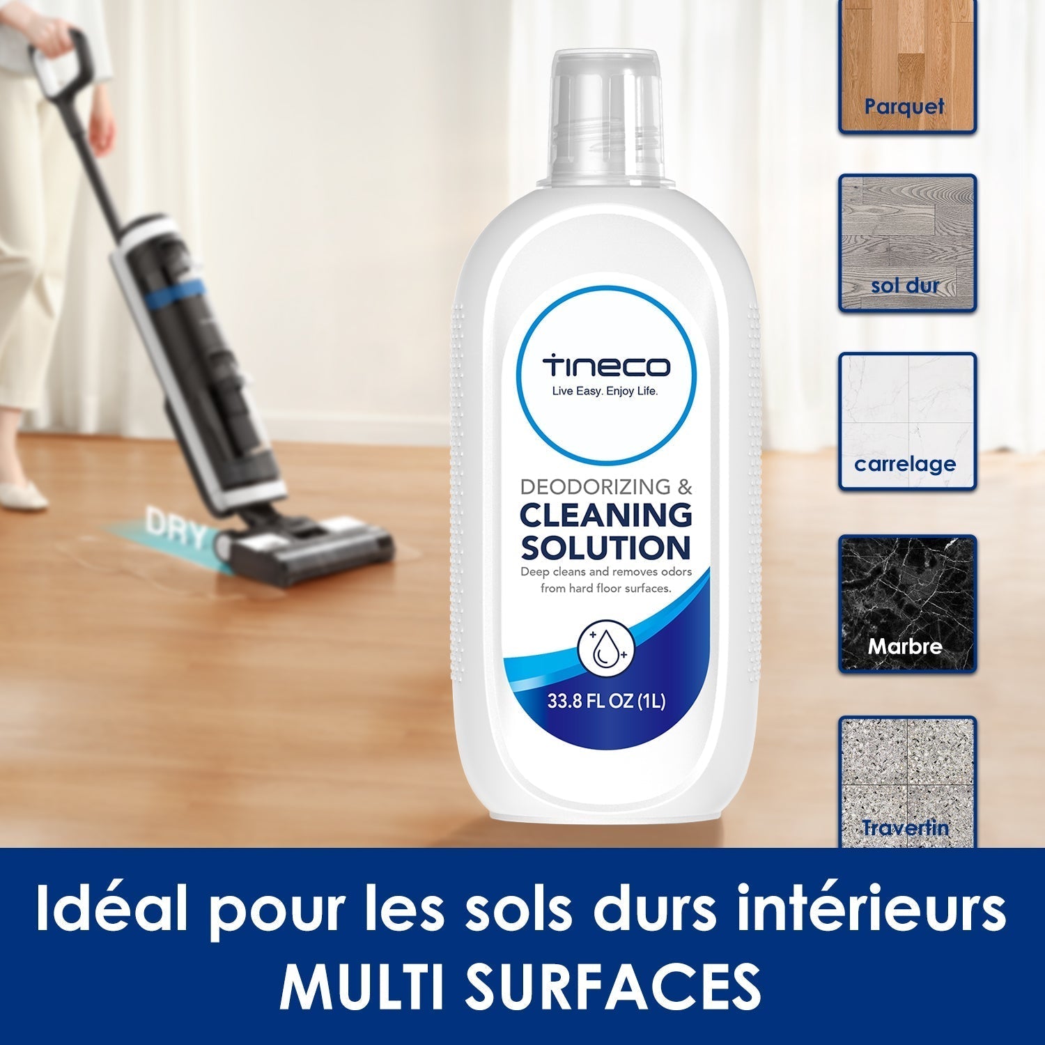Tineco formule pour Floor One S3, iFloor 3, Floor One S5 & S5 Combo, pour nettoyage multi-surfaces