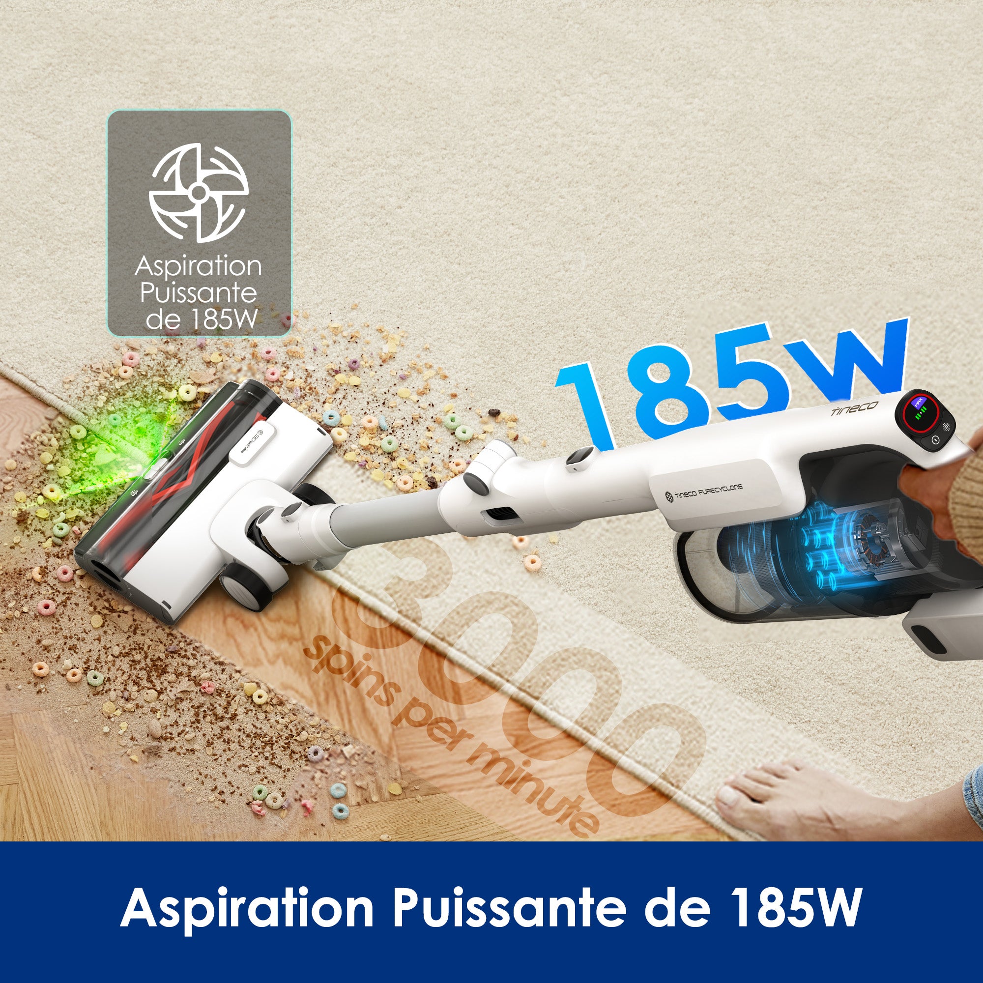 Tineco PURE ONE A50S PLUS Aspirateur Balai Sans-Fil