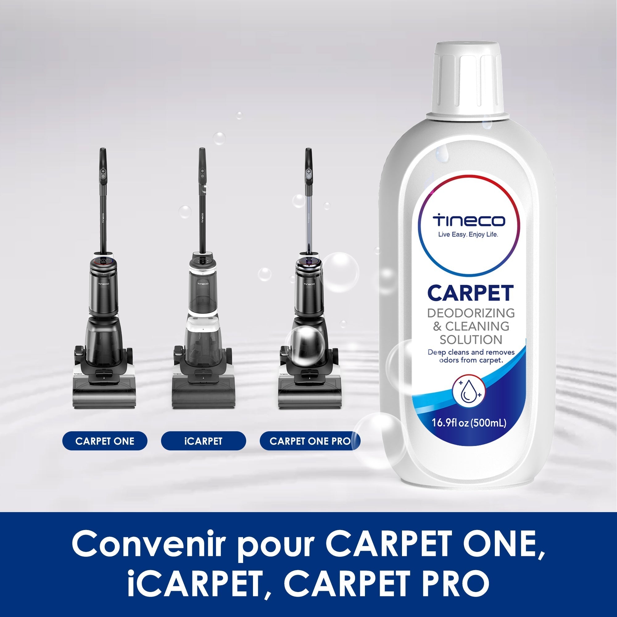 Détergent de nettoyage de tapis Tineco pour le nettoyeur de tapis intelligent de la série CARPET ONE
