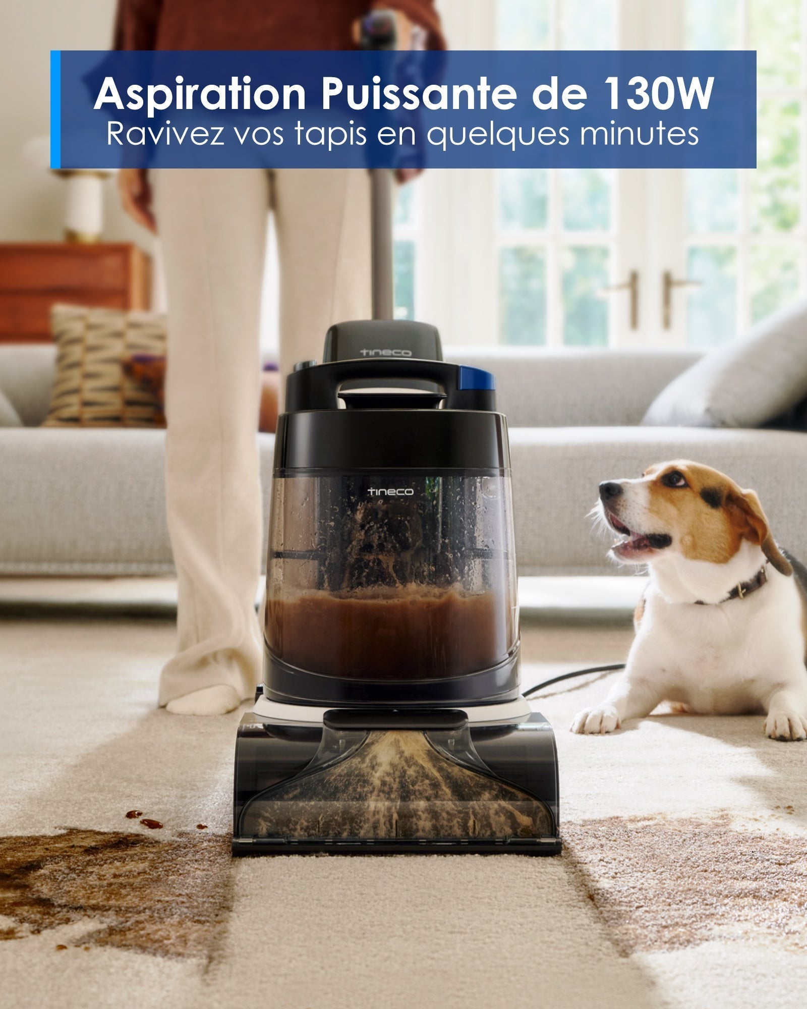 Tineco CARPET ONE Cruiser Nettoyeur de Tapis Intelligent