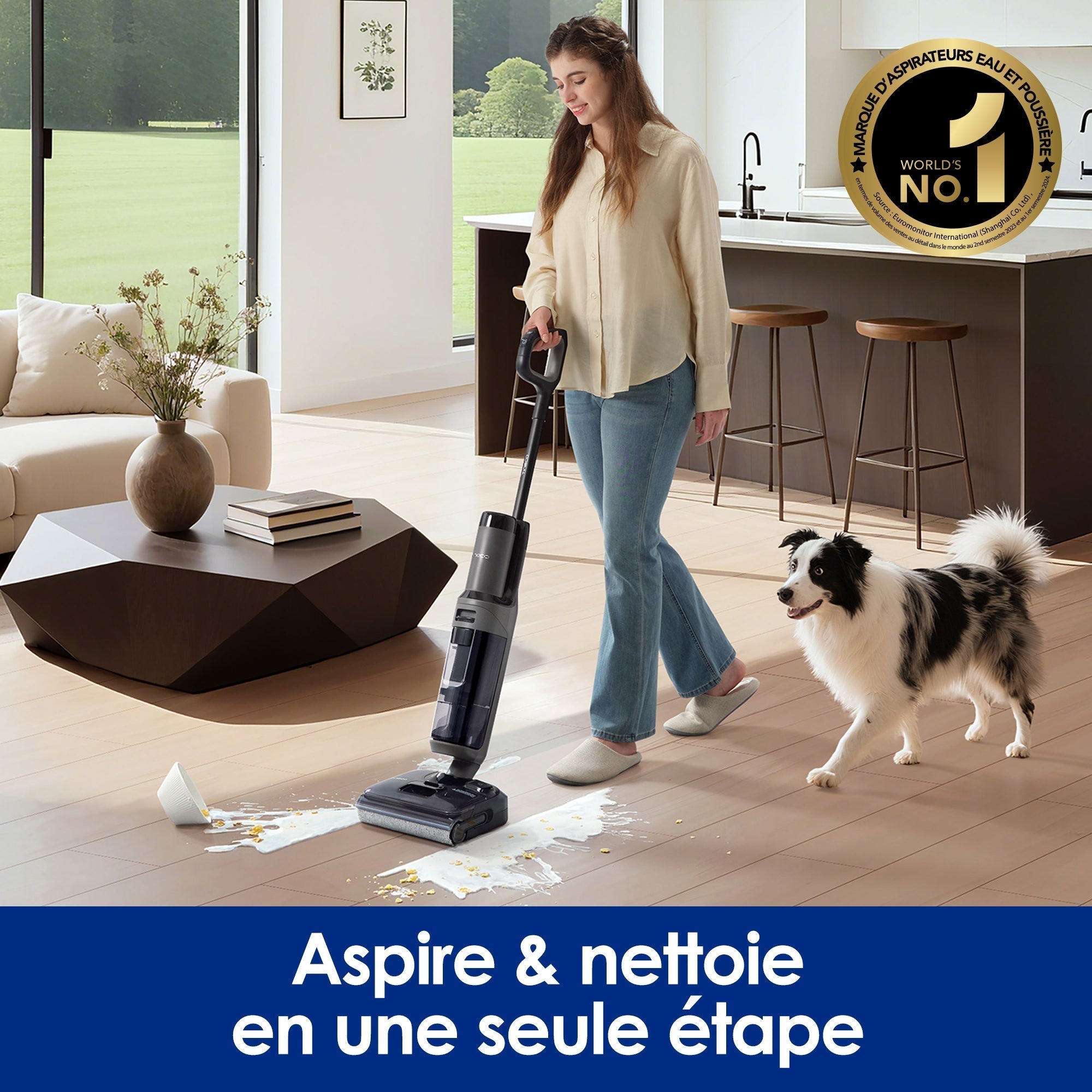 Tineco FLOOR ONE i6 Stretch Aspirateur Sec et Humide