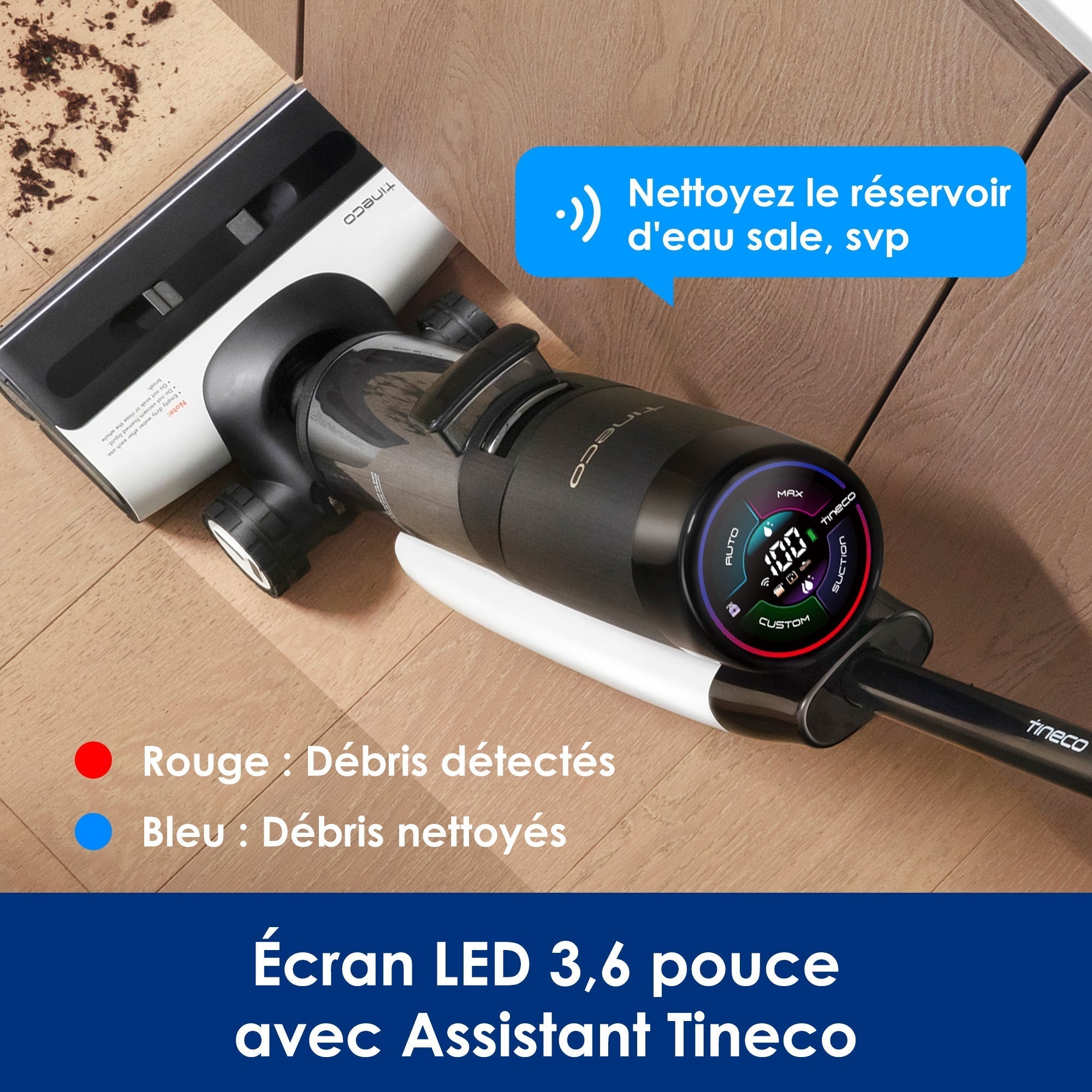 Tineco FLOOR ONE S7 PRO/S7 Series Aspirateur et Laveur Sec et Humide sans Fil Intelligent