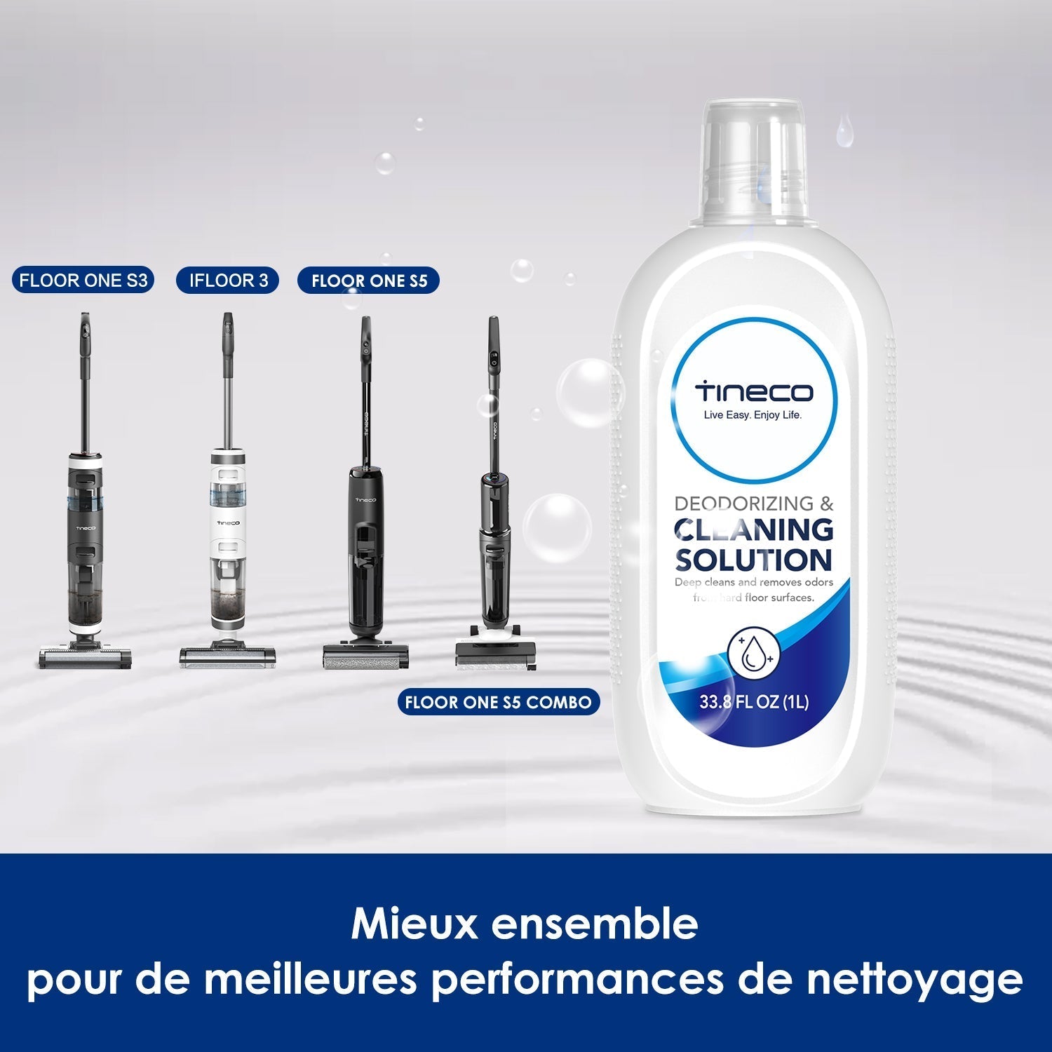 Tineco formule pour Floor One S3, iFloor 3, Floor One S5 & S5 Combo, pour nettoyage multi-surfaces